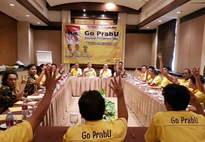 Sejumlah Caleg Golkar Nyatakan Dukungan kepada Prabowo-Sandi