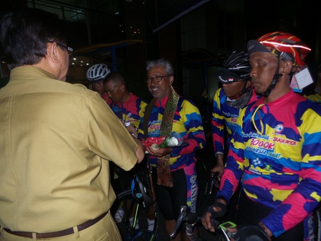 12 Pembalap Sepeda Tour de Sabang-Jakarta Tiba di Pekanbaru