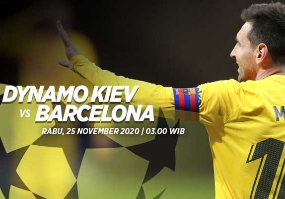 Prediksi Dynamo Kiev vs Barcelona 25 November 2020