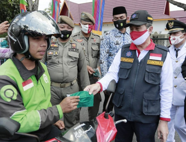 Pemprov Riau Sudah Distribusikan 1,1 Juta Masker ke Masyarakat