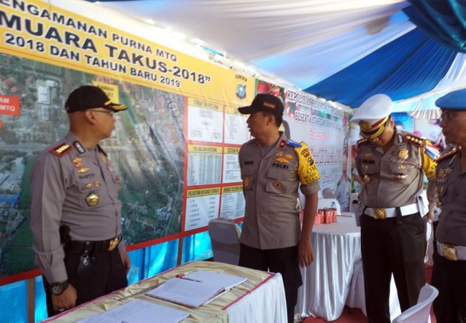 Wakapolda Riau Pantau Pos Pengamanan Operasi Lilin, Begini Kesiapannya