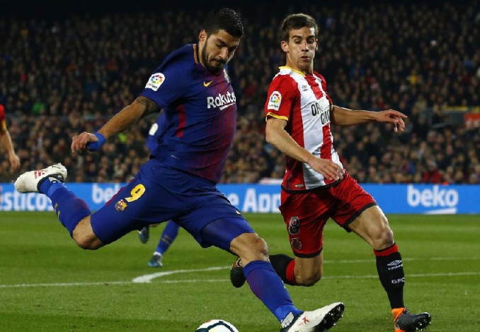 Suarez dan Messi Gemilang, Barcelona Cukur Girona