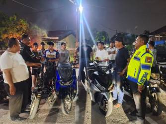 Razia Malam Minggu, 16 Sepeda Motor yang Hendak Balap Liar Diamankan Polisi