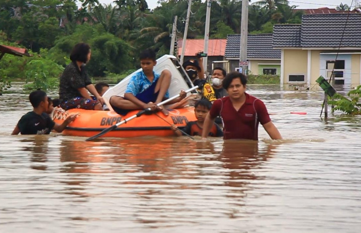 1.108 Unit Rumah Terendam Banjir, Pemko Pekanbaru Klaim Tidak Ada Kerugian