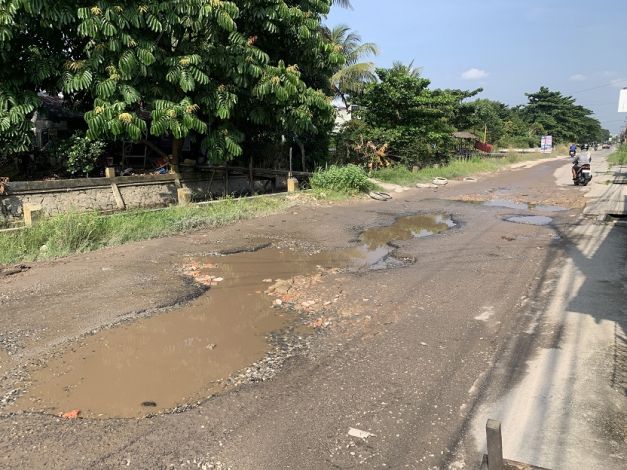 Jalan Garuda Marpoyan Damai Butuh Perbaikan, Sudah Ada Korban