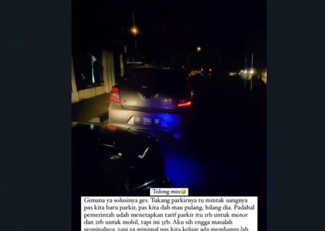 Viral di Media Sosial, Juru Parkir Liar di Pekanbaru Resahkan Pengendara