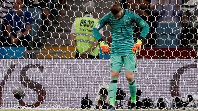 De Gea Tak Pernah Lakukan Penyelamatan di Piala Dunia 2018