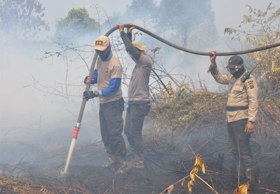 Tahun Ini 5.611 Titik Api di Riau Berhasil Dipadamkan