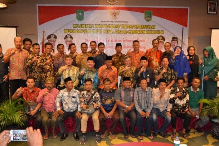 Komisi Informasi Riau Dorong Pemkab Rohil Fasilitasi Pembentukan PPID Kepenghuluan