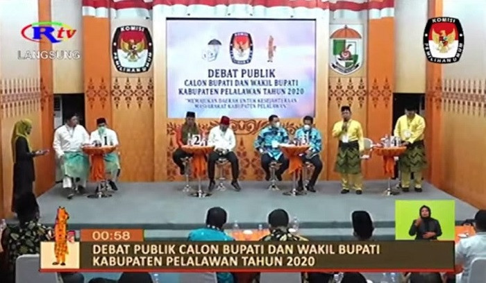 Bupati Irwan Minta KPU Meranti Tayang Ulang Debat Kandidat Pilkada 2020