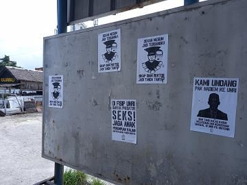 Poster Predator Seks Tersebar di Halte-halte Pekanbaru, Mahasiswa Unri: Bentuk Kekecewaan