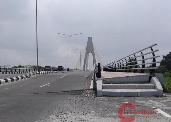 Baru 10 Bulan Jembatan Siak IV Terlihat Miring, Ini Penjelasan PUPR Riau