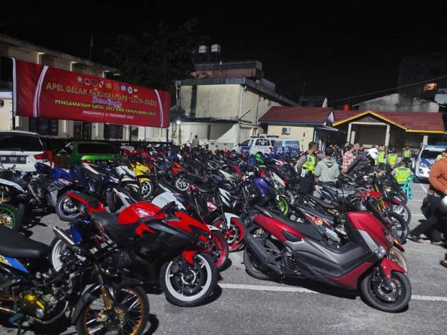 Polisi Amankan 101 Sepeda Motor yang Hendak Balap Liar di Malam Natal