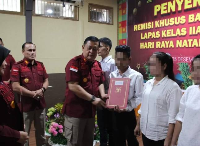 942 Narapidana di Riau Dapat Remisi Natal, 6 Orang Langsung Bebas