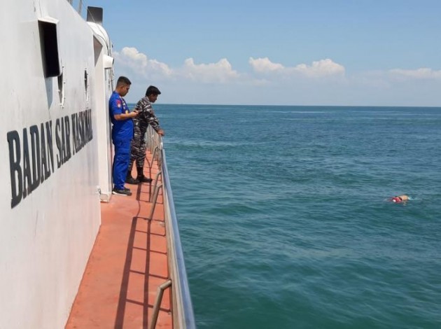 Satu Keluarga Kapal Karam di Bengkalis Ditemukan Selamat
