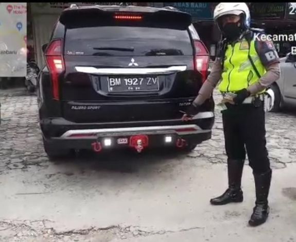 Bulan Januari, 5 Kendaraan Pakai Lampu Strobo Ditindak Polisi Pekanbaru
