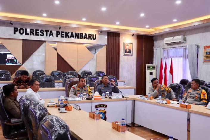 Jelang Pemilu 2024, Kapolresta Pekanbaru Minta Polsek Petakan TPS Rawan Banjir