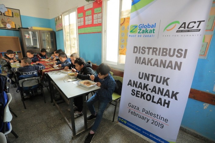 ACT Salurkan Paket Pangan untuk Pelajar Gaza