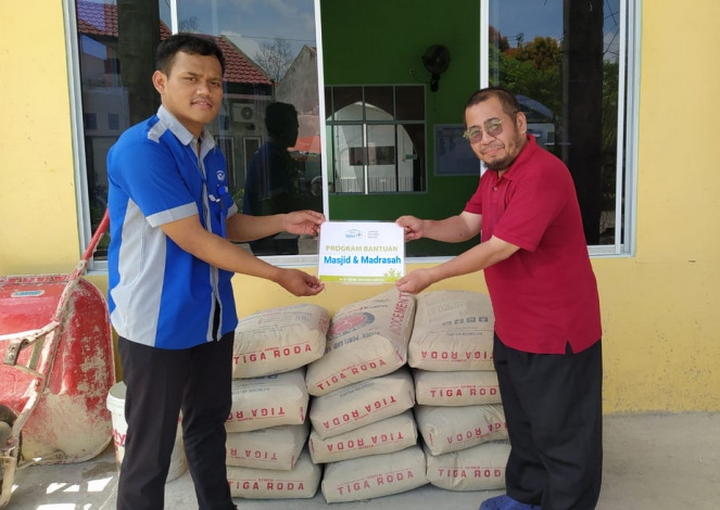 Rumah Yatim Beri Bantuan Pembangunan Masjid Raudhatul Jannah Pekanbaru