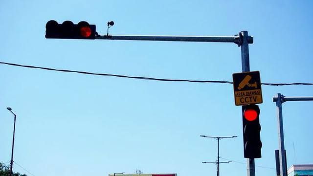 Sejumlah Traffic Light di Pekanbaru Mati