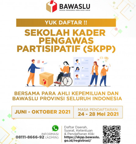 Bawaslu Riau Buka Pendaftaran Sekolah Kader Pengawasan 2021