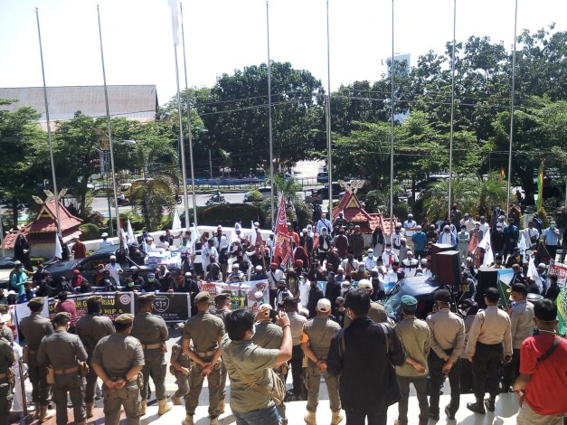 Gelar Demo di DPRD, Tokoh Masyarakat Riau Tolak RUU HIP