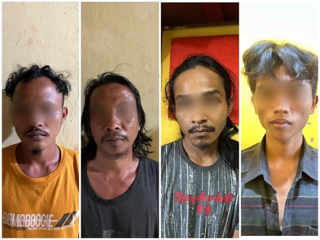 Beraksi di Berbagai TKP, Empat Pelaku Curat di Bagan Batu Ditangkap, Tiga Jadi Buronan