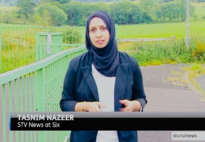 Tasnim Nazeer, Penyiar Berita Berhijab Pertama di TV Skotlandia