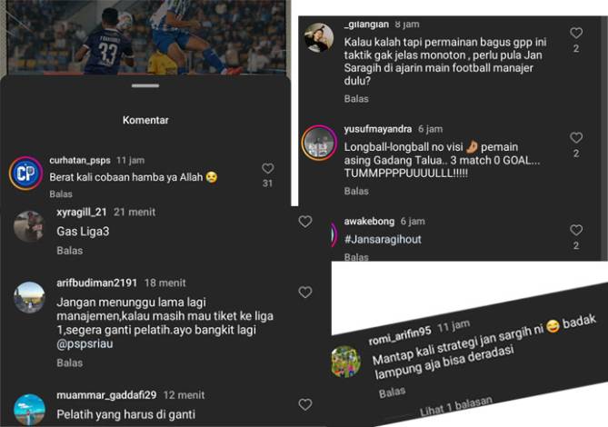 Fans dan Netizen Ramai - ramai Komentari Hasil Buruk PSPS di Liga 2, Kinerja Pelatih Paling Disorot