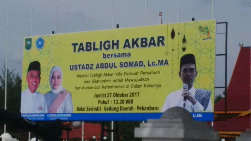 Hadirkan Ustad Abdul Somad, Besok Pemprov Riau Gelar Tabligh Akbar di Gedung Daerah