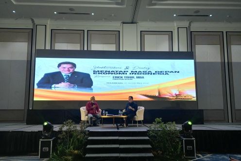 Dialog Ekonomi di Riau, Erick Thohir Yakin Pertumbuhan Ekonomi akan Terus Naik Sampai 2045