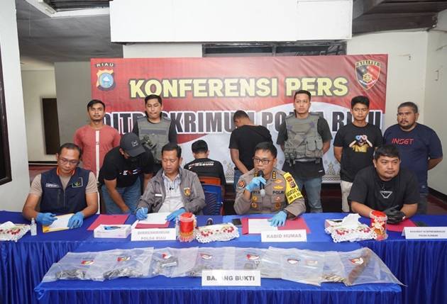 Ini Kronologis Baku Tembak Polisi dan Perampok di Kampar, Satu Tewas