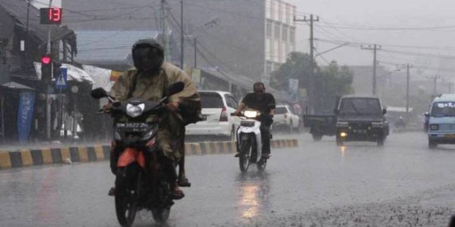 BMKG: Malam Ini Sebagian Wilayah Riau Masih Diguyur Hujan