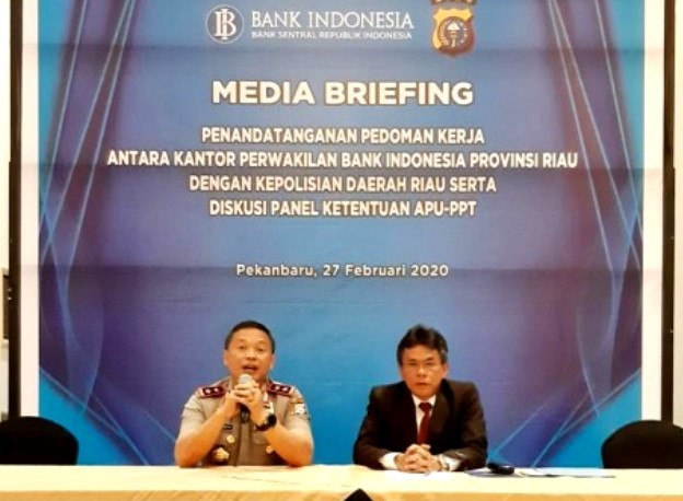 BI dan Polda Riau Perkuat Kesepahaman Pedoman Kerja Penegakan Hukum