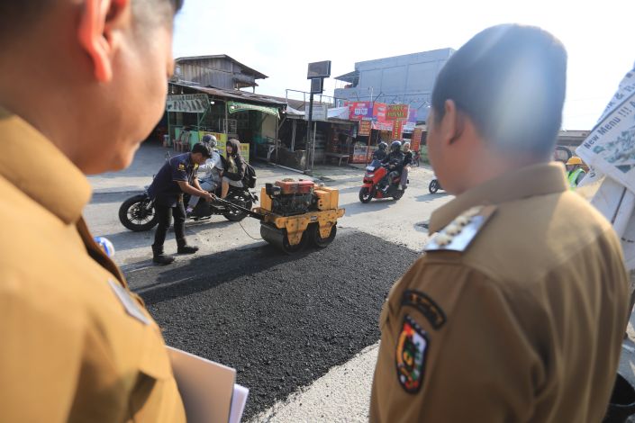 Sejak Awal Tahun 2024, Pemko Pekanbaru Sudah Tambal Sulam 178 Titik Jalan Rusak