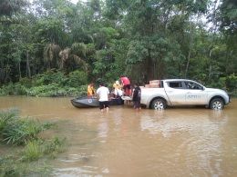 Terjang Banjir, RAPP Gelar Operasi Pasar di Dua Desa Kecamatan Ukui