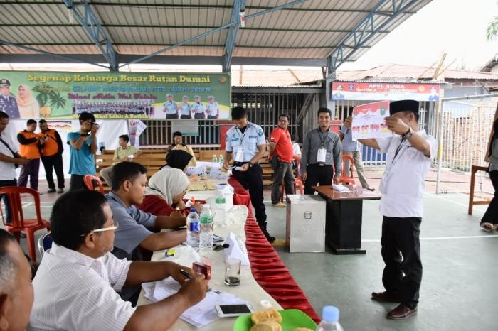 1.220 Napi Lapas Kelas II Bengkalis Salurkan Hak Pilih di Dua TPS
