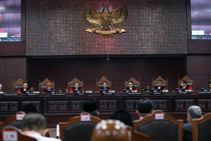 MK Tolak Gugatan Pilpres Prabowo-Sandiaga