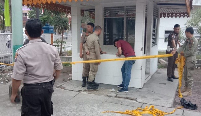 Polisi Temukan Benda Diduga Bom Molotov di Pos Jaga Satpol PP Pekanbaru
