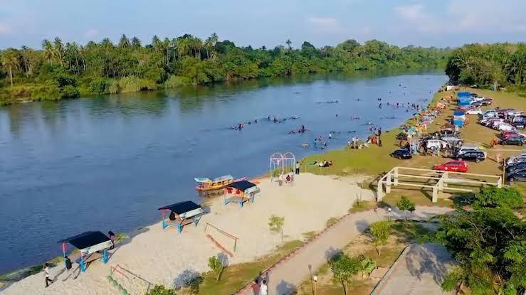 Mandi di Tempat Wisata Pulau Kosiok Kampar, Remaja Pekanbaru Tenggelam dan Hilang