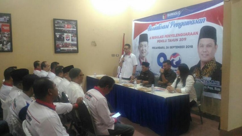 Sosialisasi Bawaslu Riau ke Parpol Berakhir di Partai Perindo