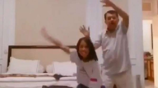 Viral, Video Kocak Wapres JK Joget Tik Tok Bareng Cucu