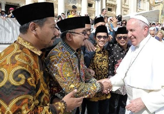 GP Ansor Sampaikan Ide Islam Kemanusiaan ke Paus Fransiskus