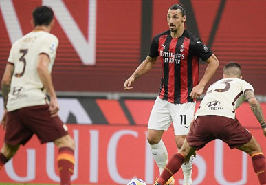 Liga Italia: Milan Diimbangi Roma 3-3