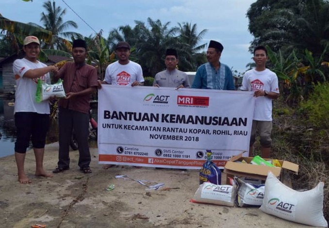 MRI ACT Riau Peduli Korban Banjir di Rohil