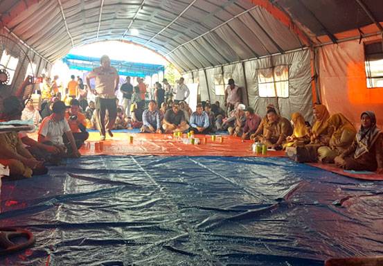 1.750 Warga di Rohil Mengungsi Akibat Banjir, BPBD Riau Salurkan Bantuan Logistik