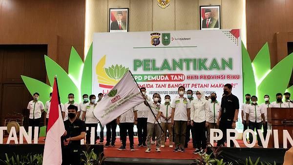 Dilantik, Pemuda Tani HKTI Riau Siap Bangun Pabrik Pengolahan Tankos Kelapa Sawit