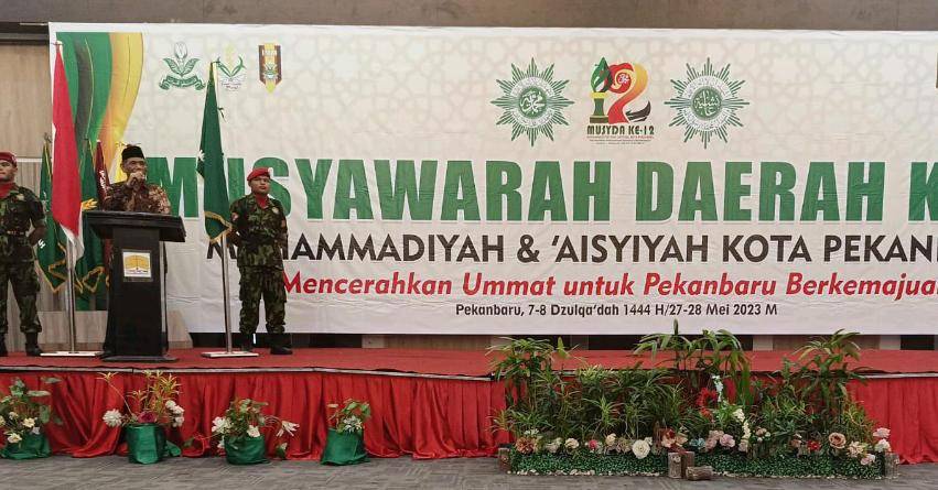Buka Musyda Muhammadiyah Pekanbaru, Wakil Ketua PWM Ingatkan Kepentingan Organisasi Harus Diutamakan