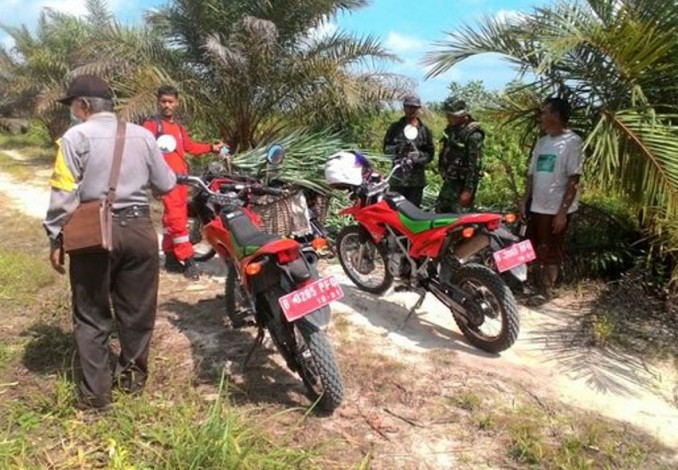 Hotspot di Riau Meningkat, TNI Rutin Patroli