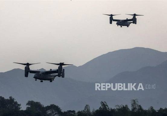 Tragis Pesawat Osprey V-22 AS Jatuh Saat Latihan Militer Gabungan di Australia